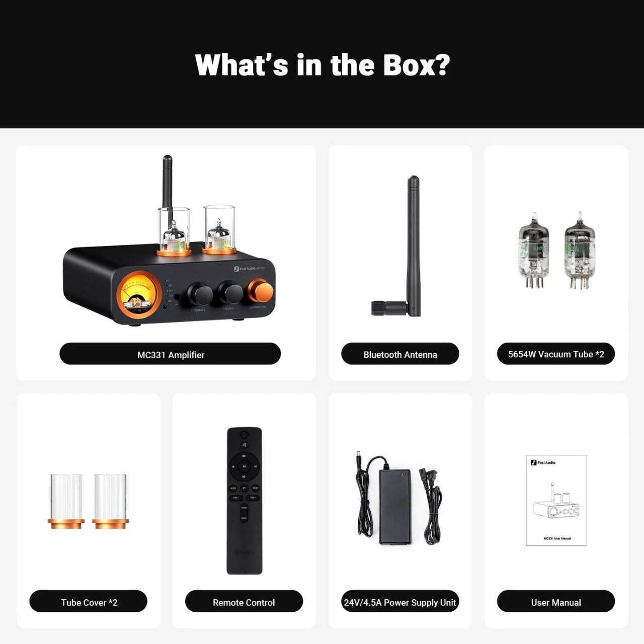 Fosi Audio MC331 真空管綜合擴大機（內建 DAC）